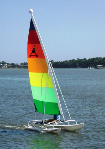 休闲运动双体船 - AQUA CAT 14 - American Sail - 单人 / 独桅艇