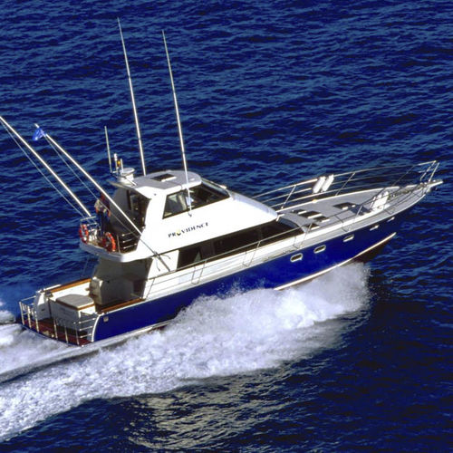 钓鱼运动机动游艇 - PROVIDENCE - Warwick Yacht Design - 封闭飞桥 / 滑行船身 / 复合材料