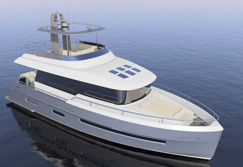 巡游机动游艇 - GULF - Warwick Yacht Design - 飞桥 / 3舱 / 排水船体