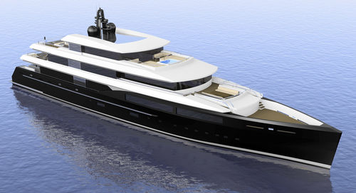 巡游巨型游艇 - W 65M - Warwick Yacht Design - 舵手室 / 钢 / 垂直艏柱式
