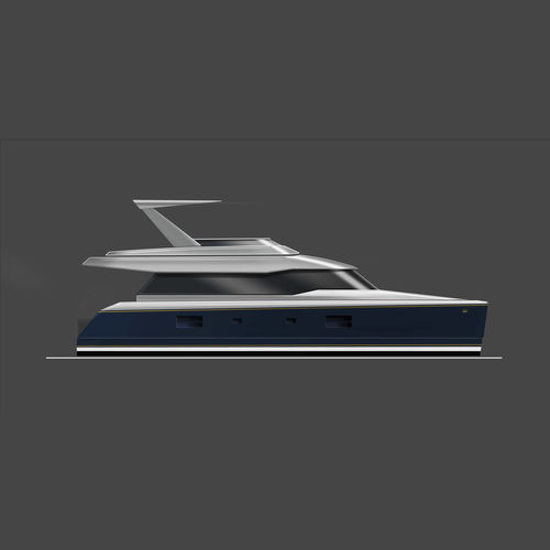 机动双体游艇 - W 50 - Warwick Yacht Design - 巡游 / 舵手室 / 4舱