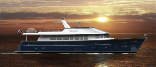 巡游机动游艇 - W 88 - Warwick Yacht Design - 飞桥 / 排水船体