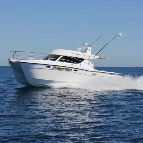 双体快艇 - 350 Sports Express - LeisureCat - 舷外 / 柴油 / 双引擎