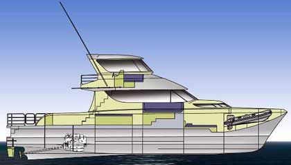 机动双体游艇 - LC 5800 - LeisureCat - 钓鱼运动 / 封闭飞桥 / 硬顶