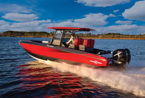 舷外敞开艇 - 34SC  - Fountain Powerboats - 双引擎 / 中央控制台 / 钓鱼运动