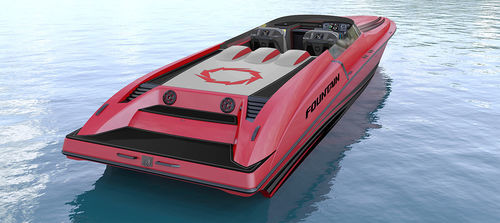 舷内快艇 - 42' Lightning - Fountain Powerboats - 双引擎 / 开放式 / 双控制台