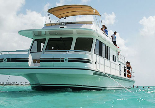 舷内船屋 - 47' Sport Series - Gibson Boats - 运河