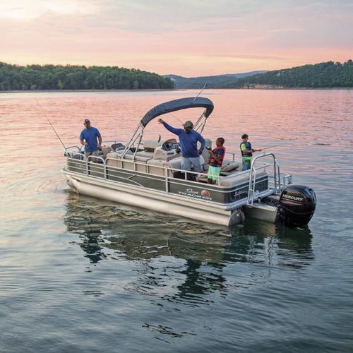 舷外浮桥船 - FISHIN' BARGE® 20 DLX - Sun Tracker - 钓鱼运动 / 最多容纳 10 人