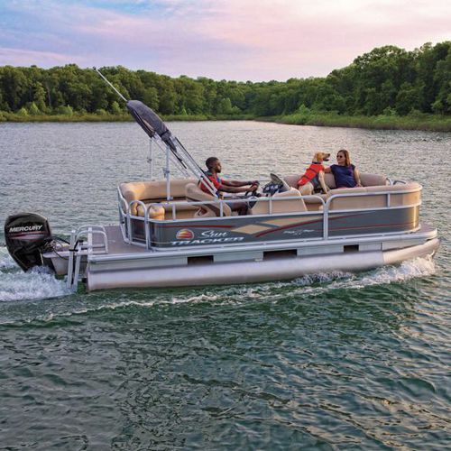舷外浮桥船 - PARTY BARGE® 18 DLX - Sun Tracker - 最多容纳 9 人