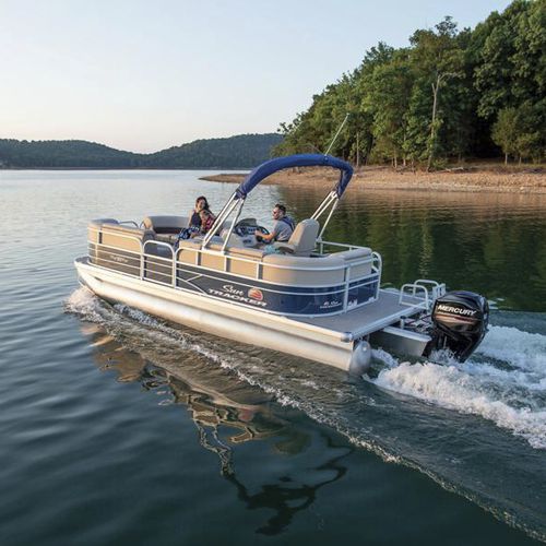 舷外浮桥船 - PARTY BARGE® 20 DLX - Sun Tracker - 最多容纳 10 人