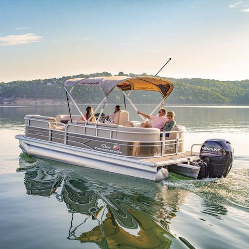 舷外浮桥船 - PARTY BARGE® 22 DLX - Sun Tracker - 最多容纳 11 人