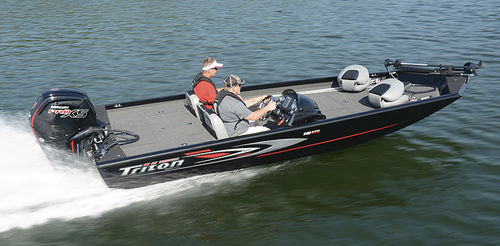 舷外翻车鱼垂钓船 - 18 C TX - Triton Boats - 侧边控制台 / 钓鱼运动 / 铝制