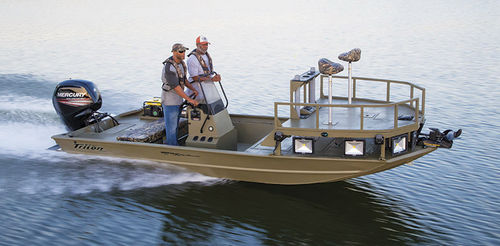 舷外运动钓鱼船 - 1860 MVX SPORTSMAN - Triton Boats - 中央控制台 / 钓鱼运动 / 铝制