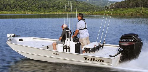 舷外运动钓鱼船 - 1862 CC BAY - Triton Boats - 中央控制台 / 钓鱼运动 / 铝制
