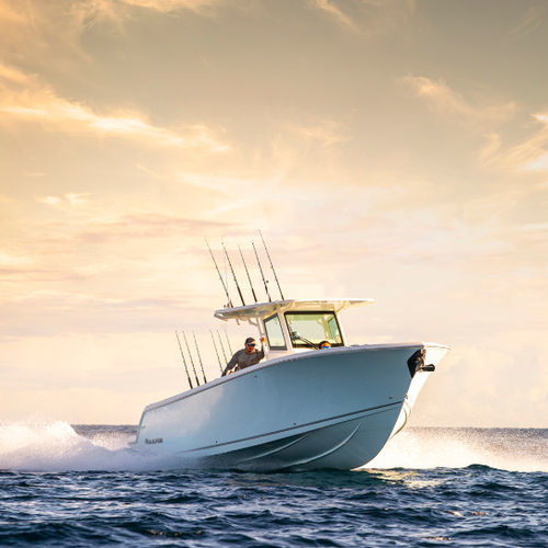 舷外敞开艇 - 312 CC - Sailfish - 双引擎 / 阶式艇壳 / 中央控制台