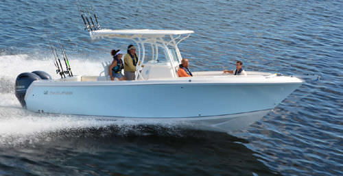 舷外敞开艇 - 270CC - Sailfish - 双引擎 / 钓鱼运动 / T形顶篷