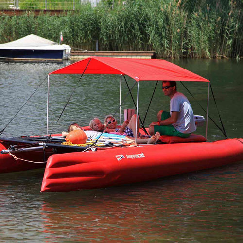 船用太阳篷 - HAPPY CAT EVOLUTION - Grabner GMBH, Austria - 铝合金框架 / 聚酯 / 红色