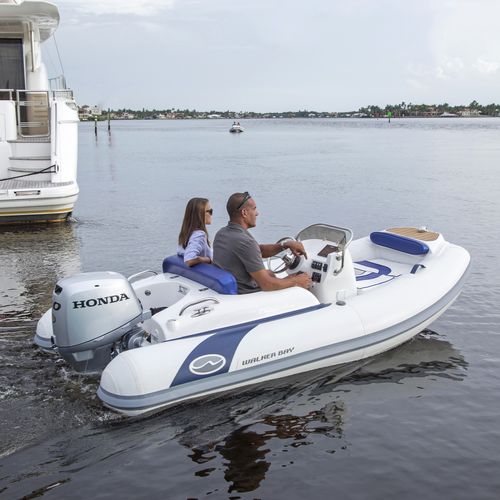 舷外充气艇 - Generation 340 DLX - Walker Bay Boats - 半硬式 / 中央控制台 / 开放式