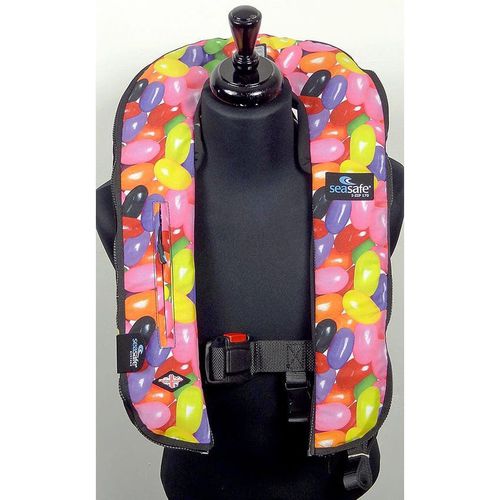 充气救生衣 - I-Zip – Jelly Bean Berry Burst - Seasafe Systems Ltd - 170 N / ISO12402-3 / ISO12401