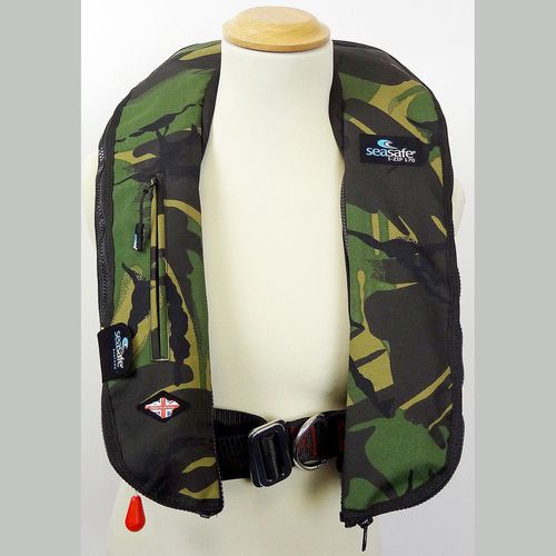 充气救生衣 - I-Zip – Green Camo - Seasafe Systems Ltd - 170 N / ISO12402-3 / ISO12401
