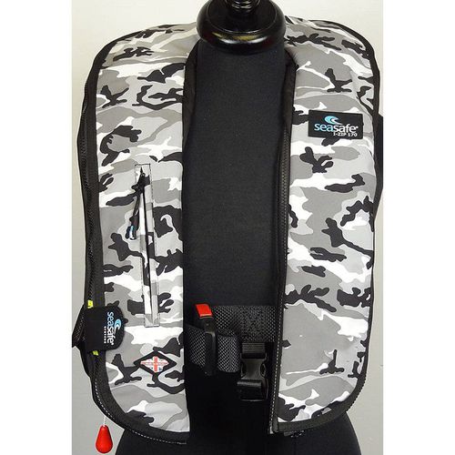 充气救生衣 - I-Zip – Grey Camo - Seasafe Systems Ltd - 170 N / ISO12402-3 / ISO12401