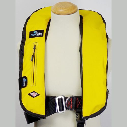 充气救生衣 - I-Zip Life - Soft Yellow - Seasafe Systems Ltd - 170 N / ISO12402-3 / ISO12401