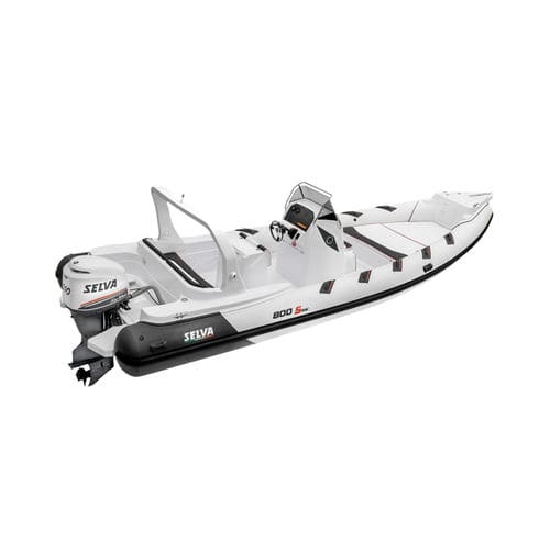 舷外充气艇 - D.800 SPECIAL - Selva Marine - Ribs/塞尔瓦 - 半硬式 / 中央控制台 / 开放式