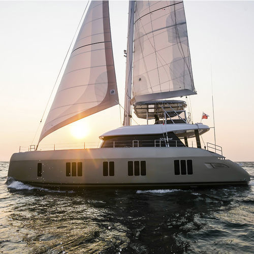 双体船帆船游艇 - Sunreef 50 - Sunreef Yachts - 5舱 / 尾部开放式 / 飞桥