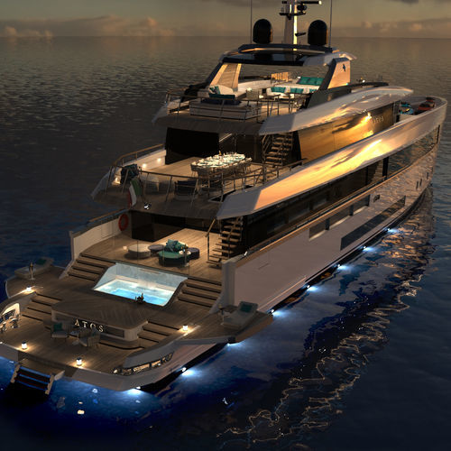 巡游巨型游艇 - ATOS 46 - Admiral yachts - 高台驾驶室 / 5舱 / 铝合金