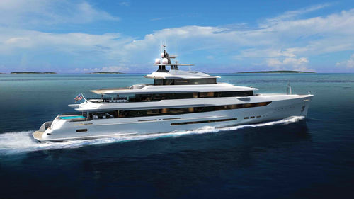 巡游巨型游艇 - VESTAL 62 - Admiral yachts - 高台驾驶室 / 7舱 / 钢
