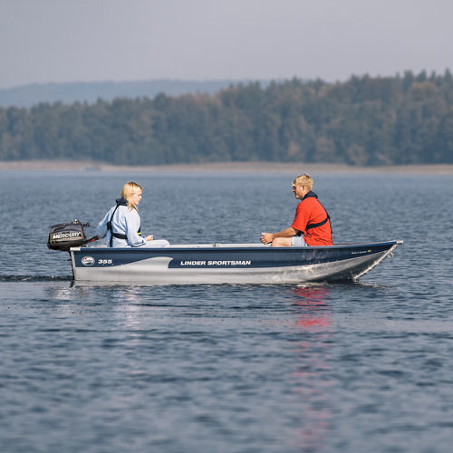 舷外敞舱船 - SPORTSMAN 355 - Linder - 开放式 / 用于救援 / 铝制