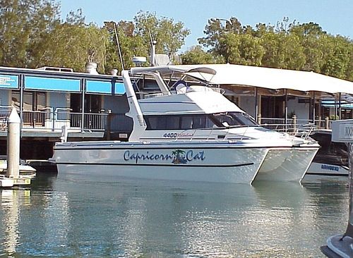 双体快艇 - 4400 FLYBRIDGE EXT.CABIN - Noosa Cat Australia - 舷内 / 柴油 / 飞桥