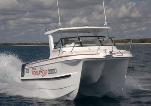双体船休闲钓鱼船 - 3000 - Noosa Cat Australia - 舷外