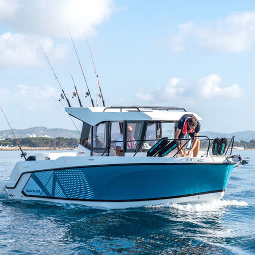 舷外休闲钓鱼船 - 705 Pilothouse - Quicksilver Boats - 柴油 / 舵手室 / 最多容纳 7 人