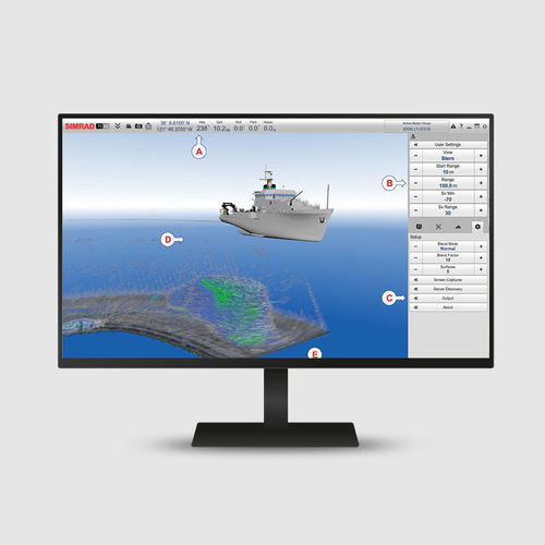 水文地理软件 - TD50 - Simrad - 研究用 / 可视化 / 船舶