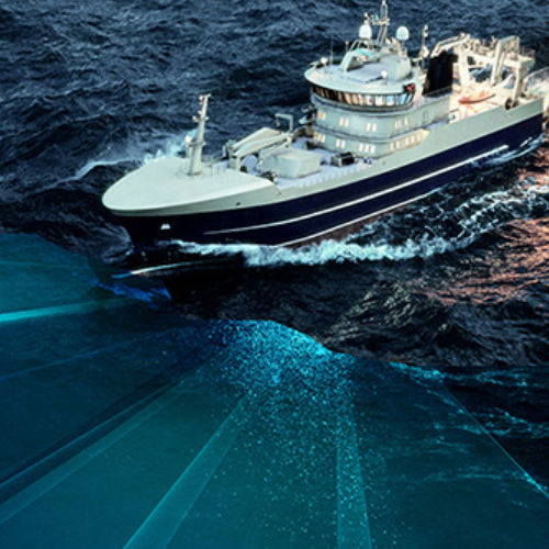 船舶声纳 - SN90 - Simrad - 侧面扫描式 / 电子