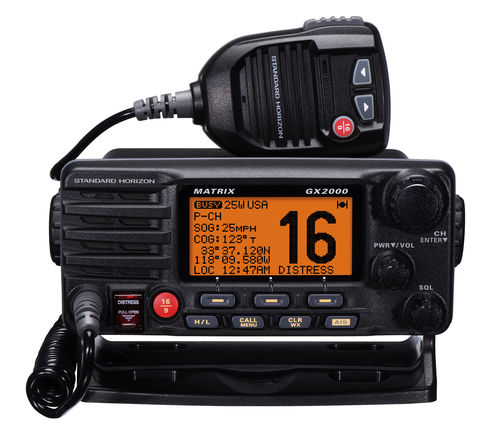 航海无线电设备 - MATRIX GX 2000 - Standard horizon - 固定式 / VHF / 浸没式