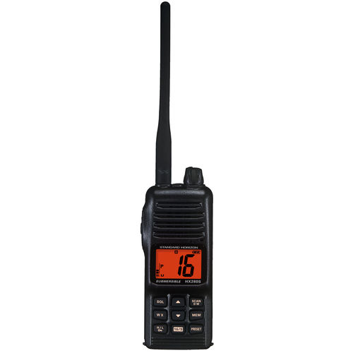 船用无线电设备 - HX 280S - Standard horizon - 便携式 / VHF / 浸没式