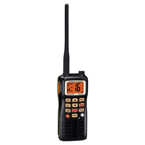 船用无线电设备 - HX751  - Standard horizon - 便携式 / VHF / 浸没式