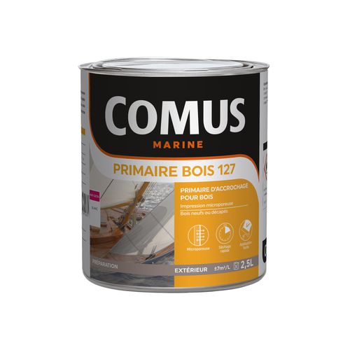 船用底漆 - PRIMAIRE BOIS 127 - COMUS MARINE - 用于木材 / 单组分