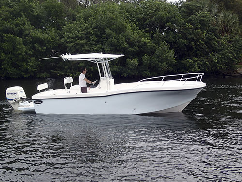 舷外敞开艇 - 252 XF - Dusky Marine - 钓鱼运动 / T形顶篷