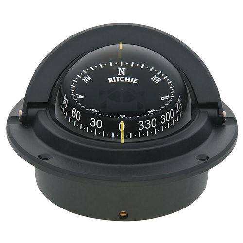 船用操舵罗盘 - F-83 - Ritchie Navigation - 磁性 / 卧式 / 嵌入式