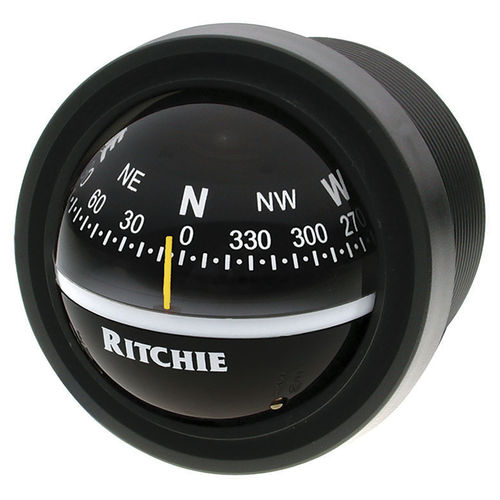 帆船操舵罗盘 - V-57.2 - Ritchie Navigation - 磁性 / 立式 / 嵌入式