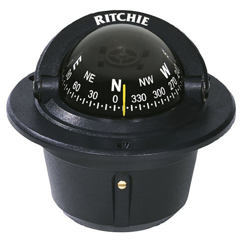 船用操舵罗盘 - F-50 series - Ritchie Navigation - 磁性 / 卧式 / 嵌入式