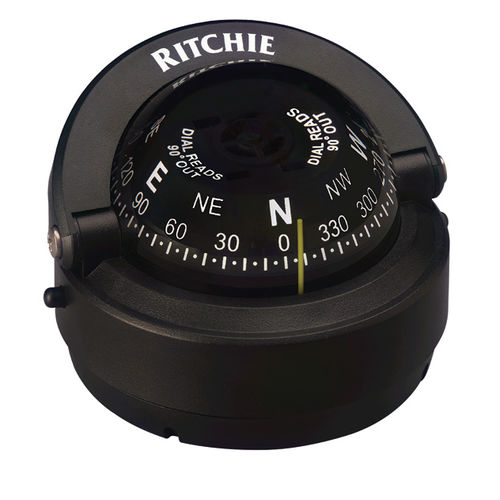 船用操舵罗盘 - S-OFF90 - Ritchie Navigation - 磁性 / 卧式 / 嵌入式