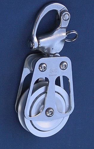 单滑车 - 711223 - OH MARINE EQUIPMENT - 旋转弹簧卸扣 / 滚珠轴承 / 缆绳最大尺寸：25 mm