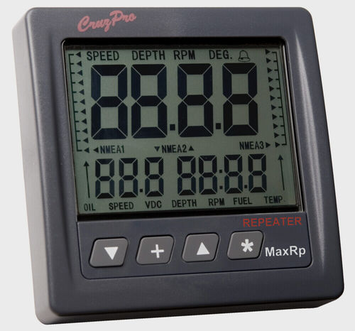 船用显示仪 - MaxRp110 - Cruzpro - 多功能 / 数字 / GPS