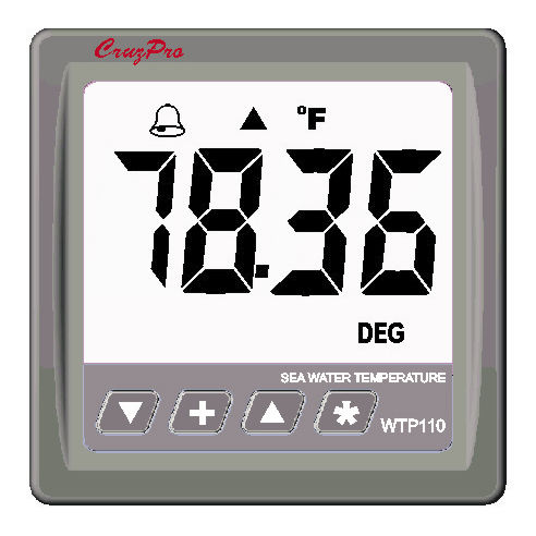 船用指示器 - WTP110 - Cruzpro - 水温 / 数字 / NMEA 2000®