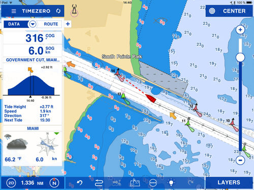 导航软件 - TZ iBoat - MaxSea International - 气象 / 船用 / 帆船