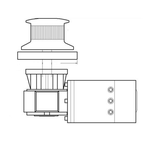船用立式绞盘 - C series - Anchorlift - 电动 / 不锈钢基底